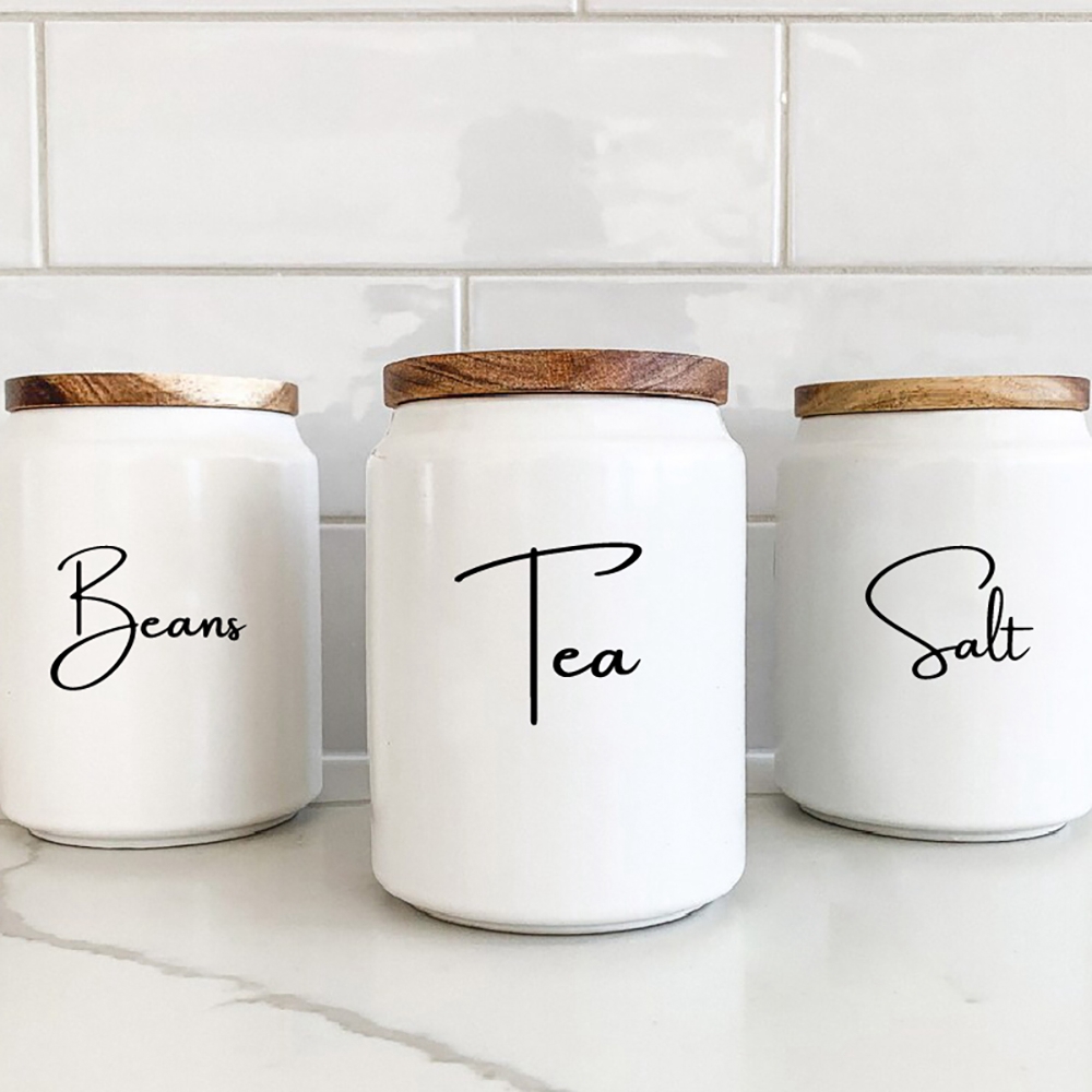 Kitchen Organization Canister  – Kitchen Baking Wall Art recenzja i cena