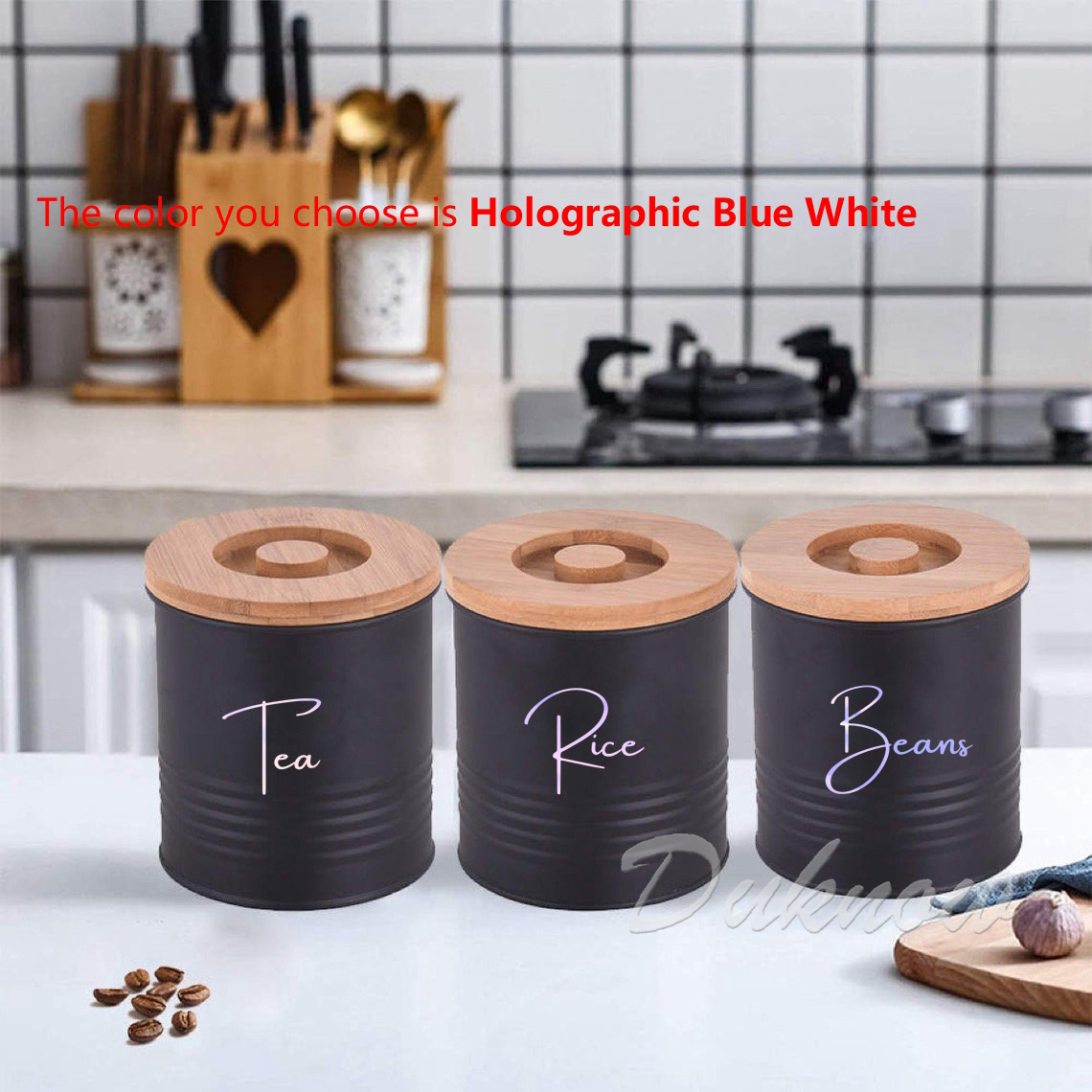 Kitchen Organization Canister  – Kitchen Baking Wall Art recenzja i cena