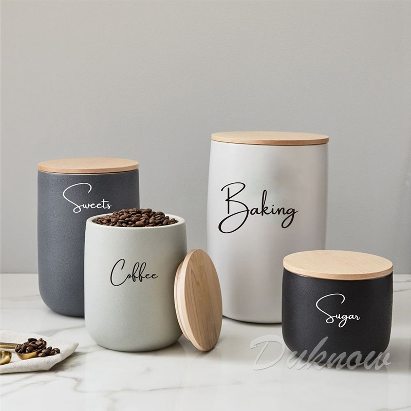 Kitchen Organization Canister  – Kitchen Baking Wall Art recenzja i cena