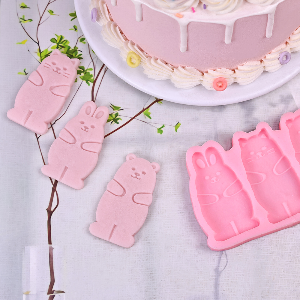 1pc Cartoon Triple Link Rabbit – Kitchen Baking Cake recenzja i cena