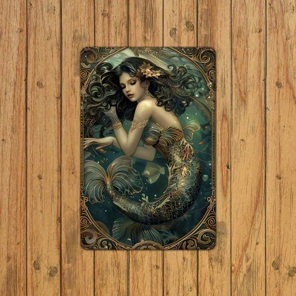 2026 BAKE&BAY Vintage Mermaid  – Kitchen Baking Wall Art recenzja i cena