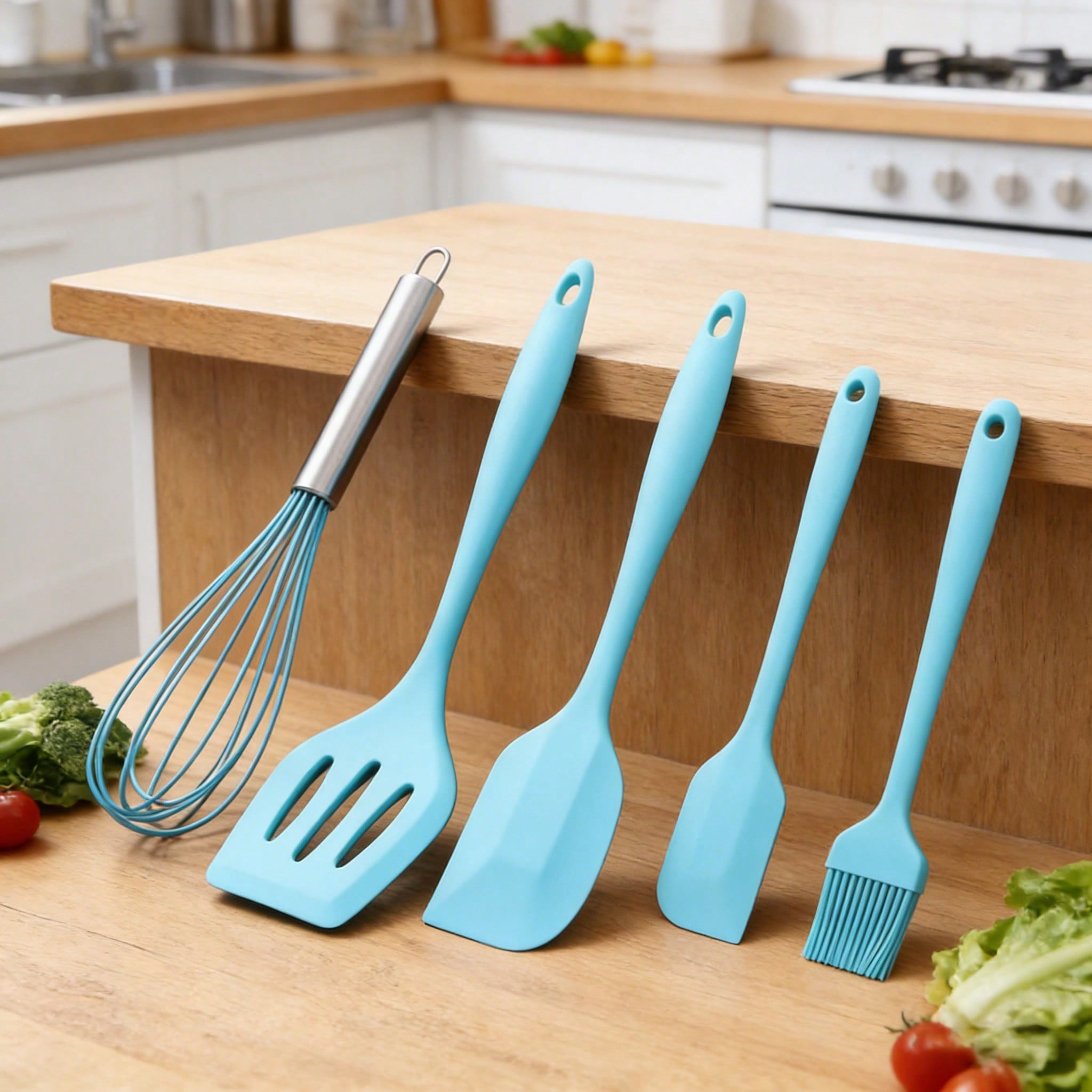 Silicone Cooking Utensils Set, – Kitchen Baking Brush recenzja i cena