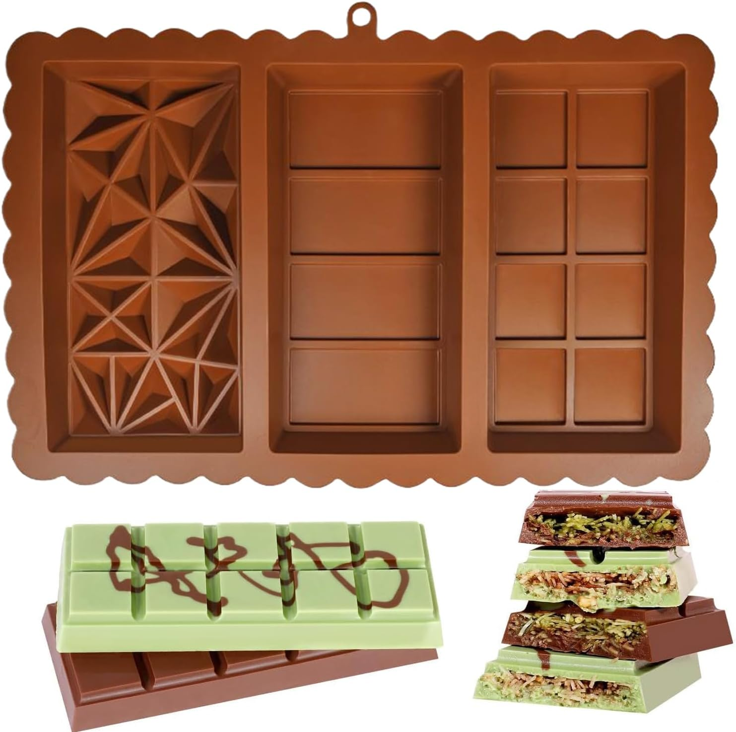 Silicone chocolate bar molds,  – Kitchen Baking Molds recenzja i cena