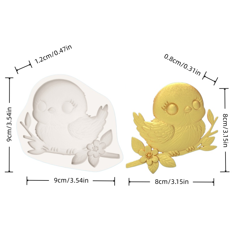 Flower Branch and Bird Shape M – Kitchen Baking Molds recenzja i cena