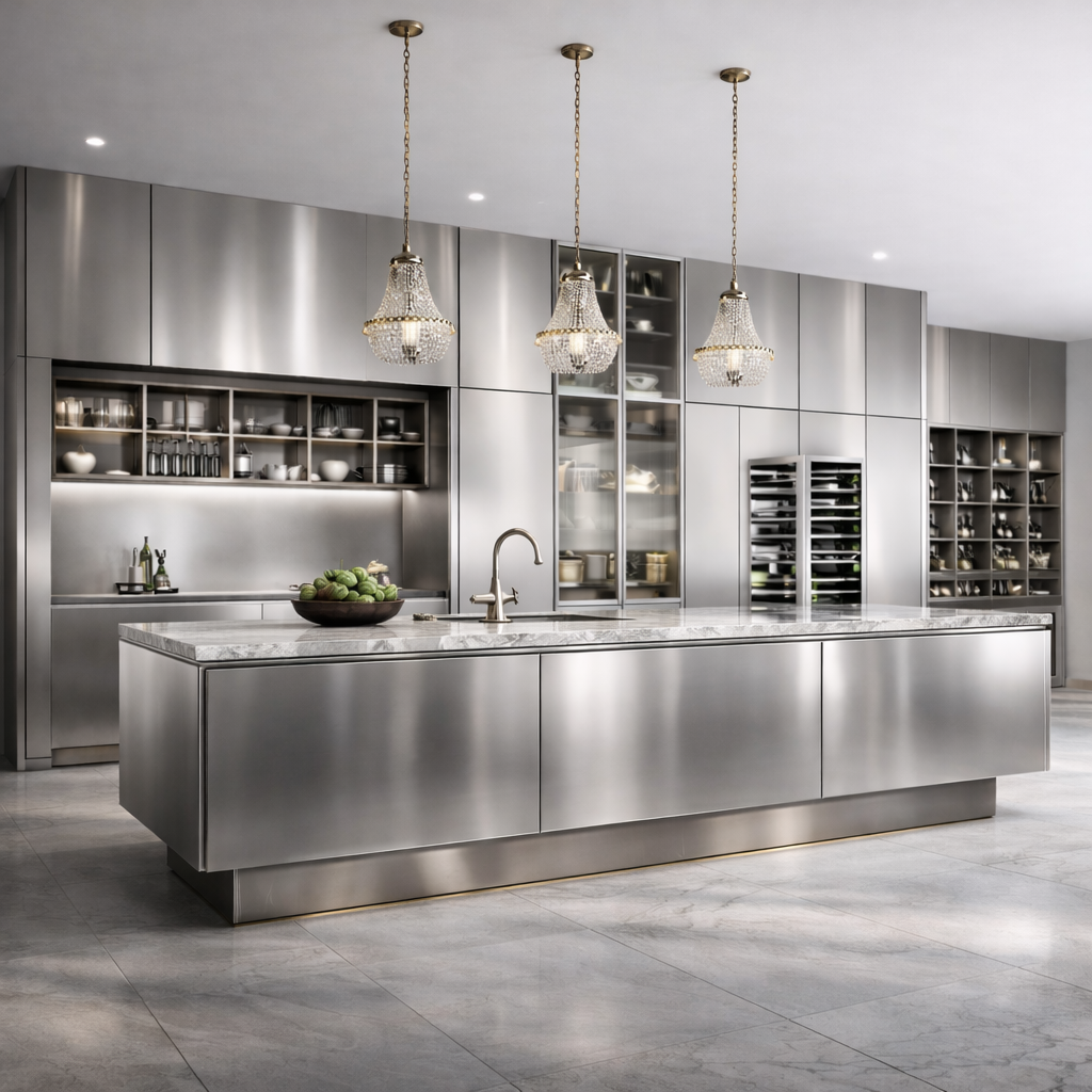 Custom Modern 304 Stainless St – Kitchen Baking Island recenzja i cena