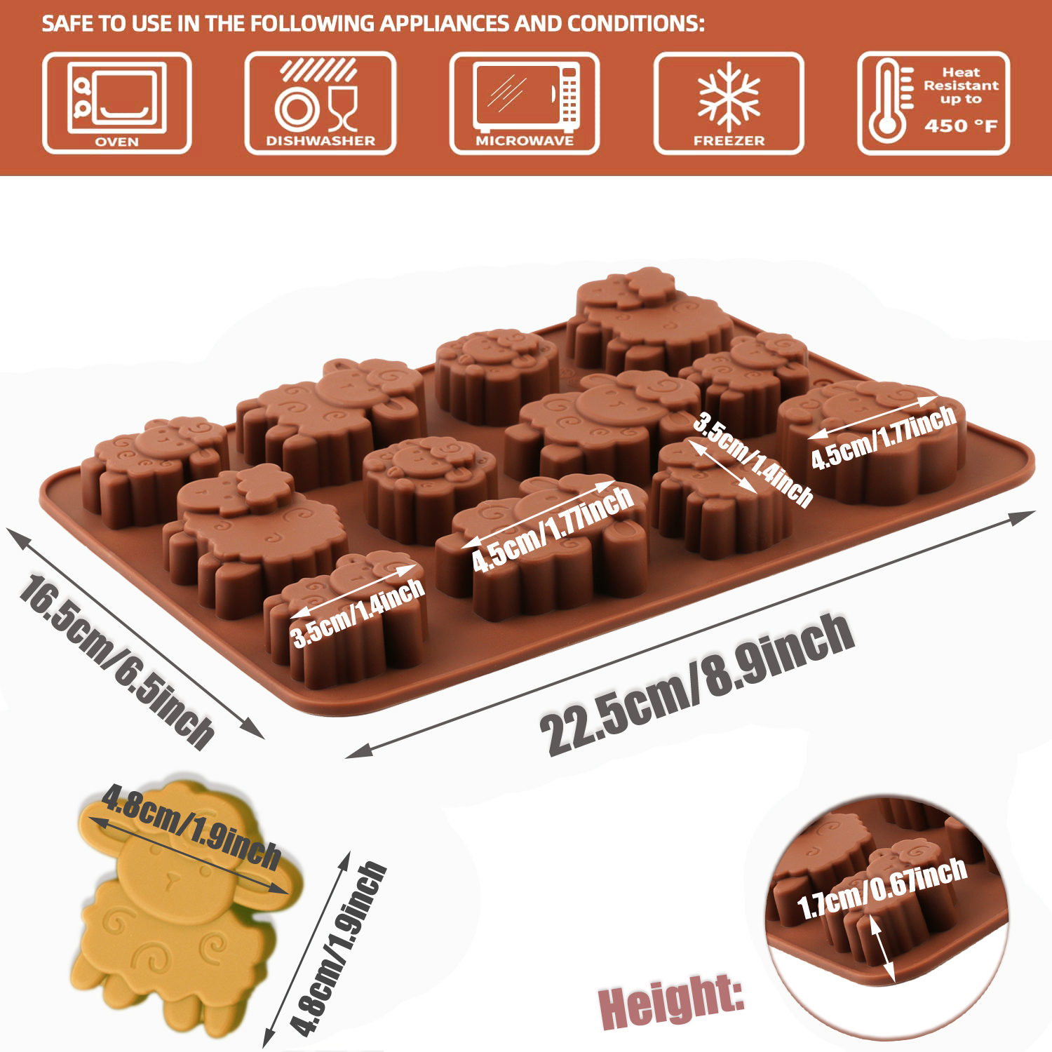 1pack silicone Eid lamb candy  – Kitchen Baking Molds recenzja i cena