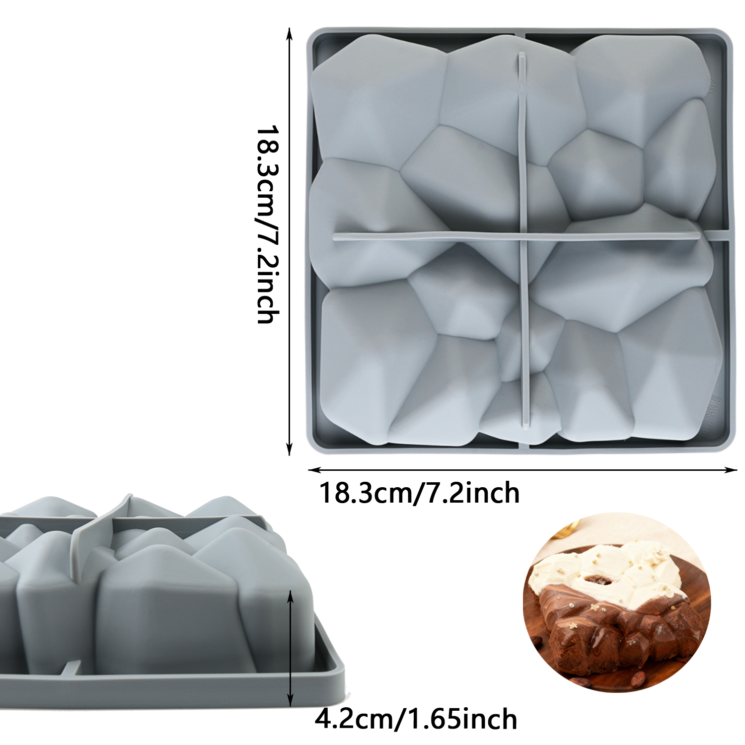 A Pack of Square Rock-Shaped S – Kitchen Baking Must Haves recenzja i cena