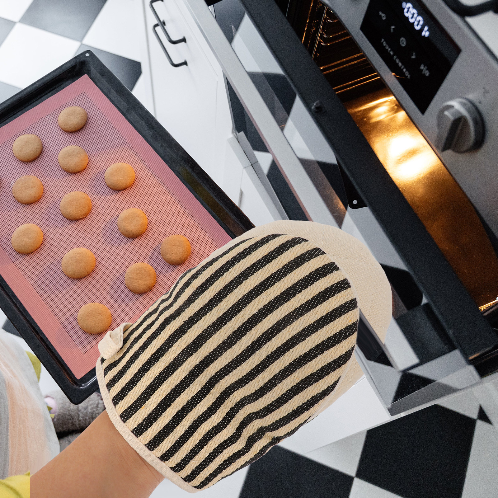 Short Oven Mitts Heat Resistan – Kitchen Baking Must Haves recenzja i cena