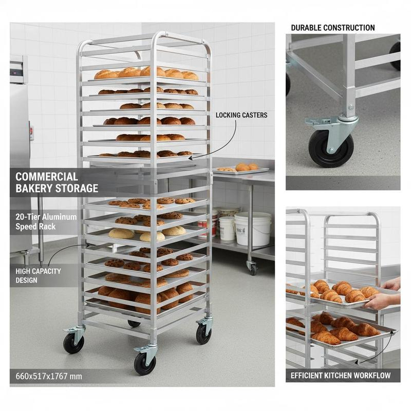 Aluminum Sheet Pan Trolley 26