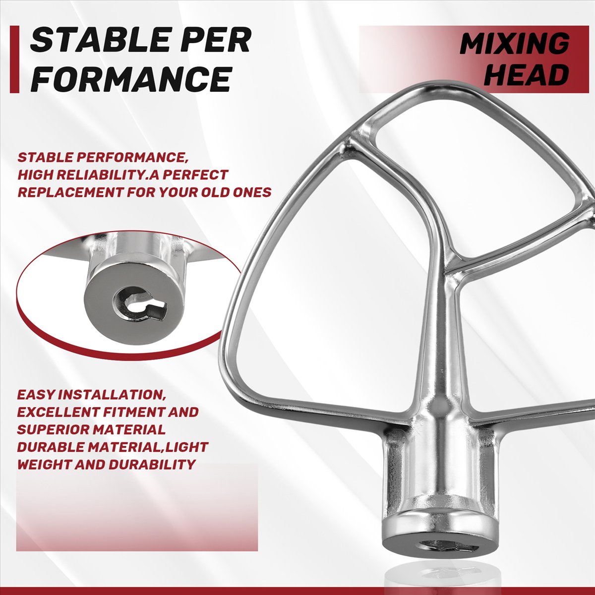 Hot A60T Stainless Steel Flat  – Kitchen Baking Aid recenzja i cena