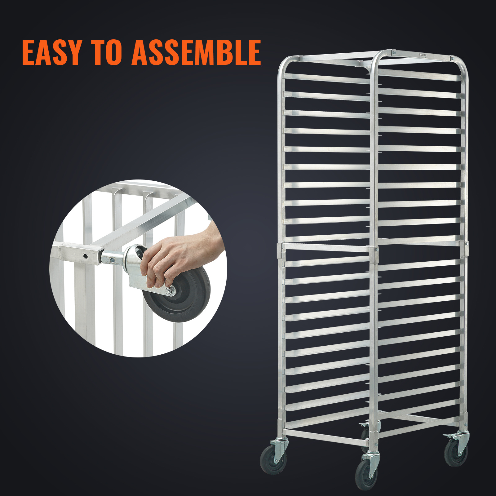 VEVOR Bun Pan Rack, 20-Tier Co – Kitchen Baking Trolley recenzja i cena