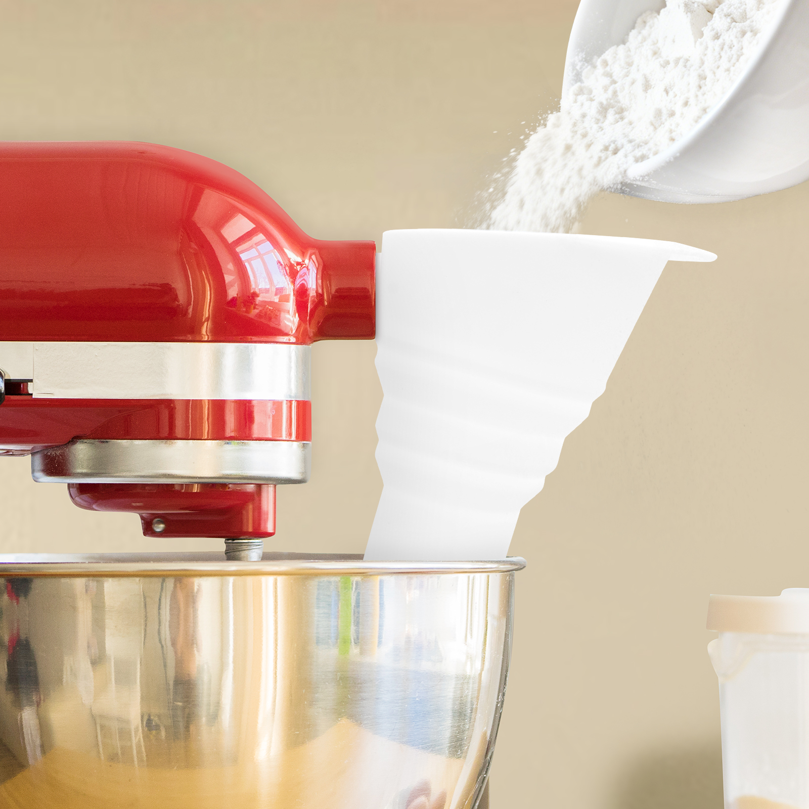 Silicone Flour Funnel for Kitc – Kitchen Baking Aid recenzja i cena