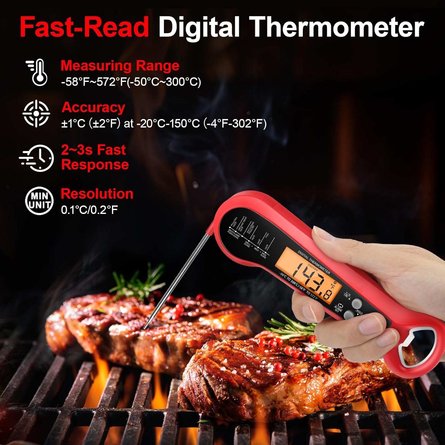Long Cable Professional Meat T – Kitchen Baking Utensil recenzja i cena