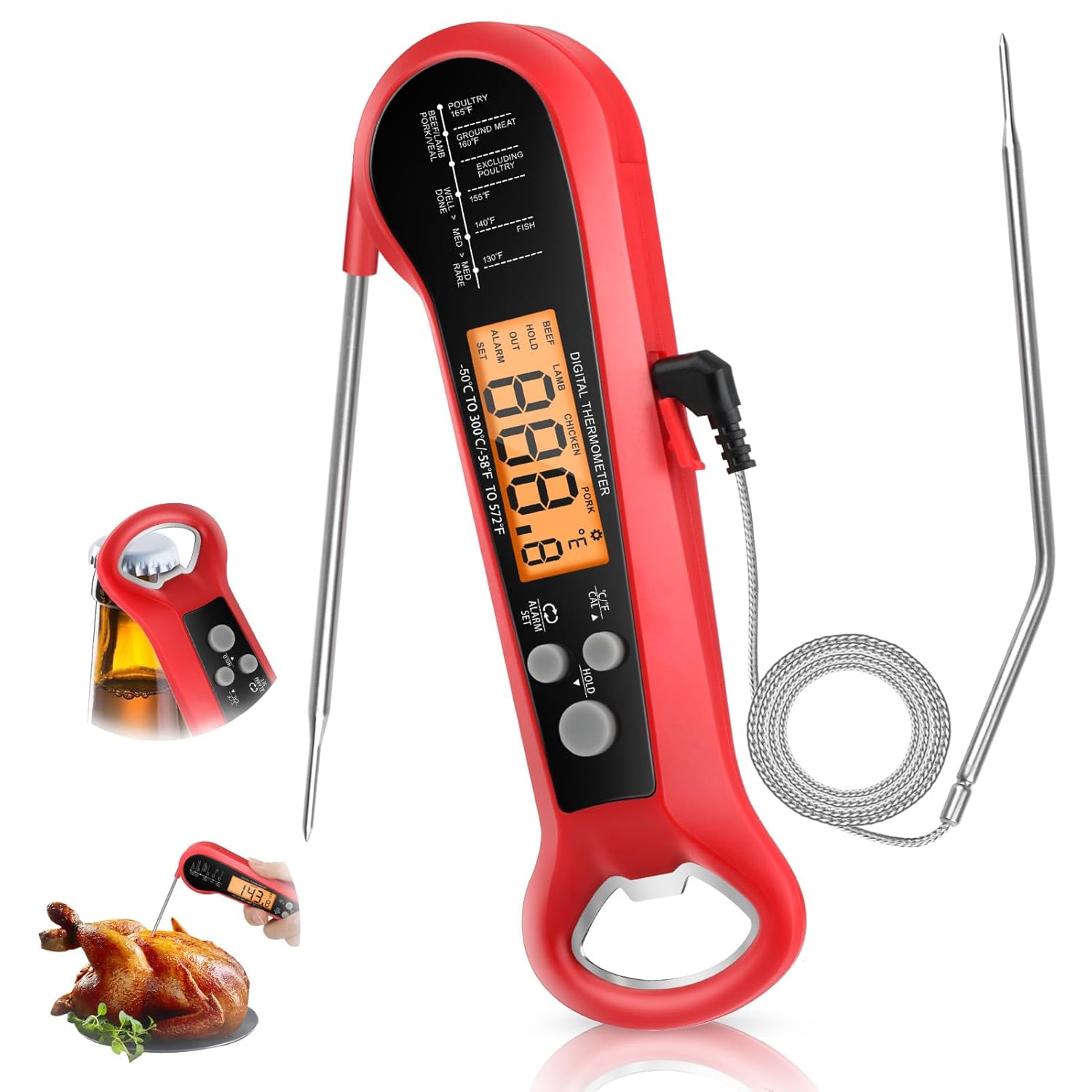Long Cable Professional Meat T – Kitchen Baking Utensil recenzja i cena