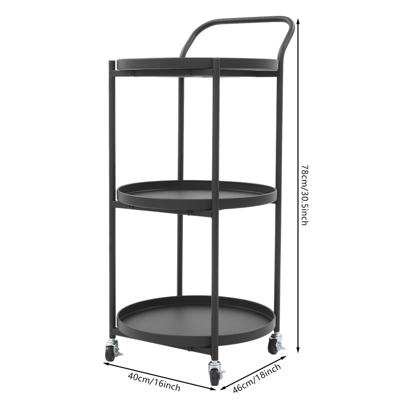 3-Tier Premium Iron Rolling Ba – Kitchen Baking Trolley recenzja i cena