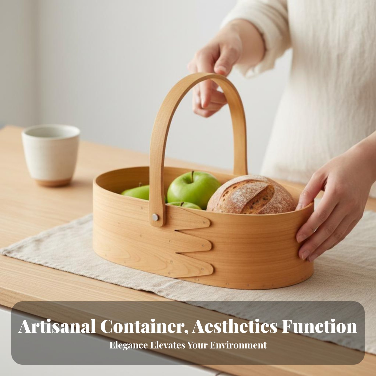 Handled Wood Chip Container Ja – Baking Kitchen Design recenzja i cena
