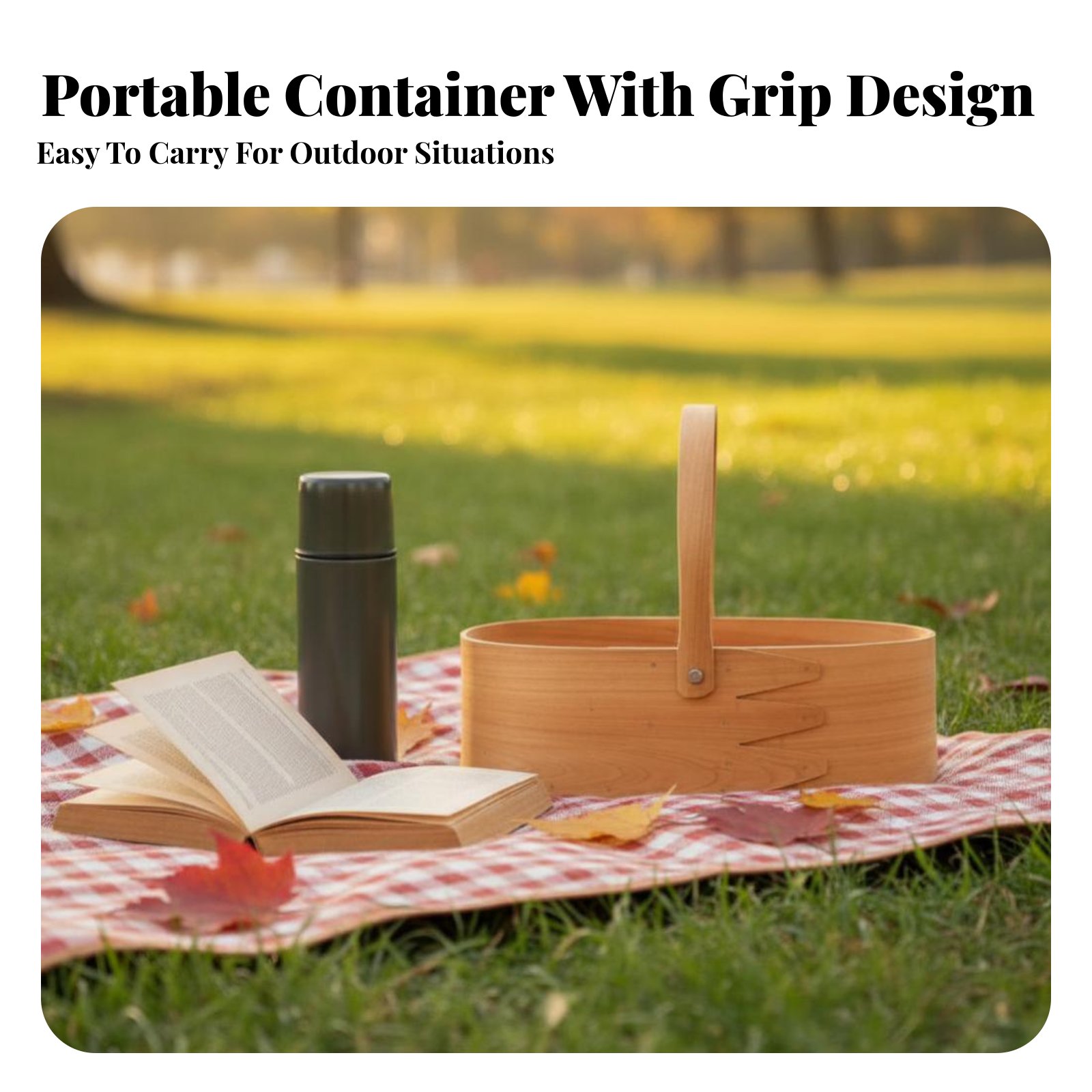 Handled Wood Chip Container Ja – Baking Kitchen Design recenzja i cena